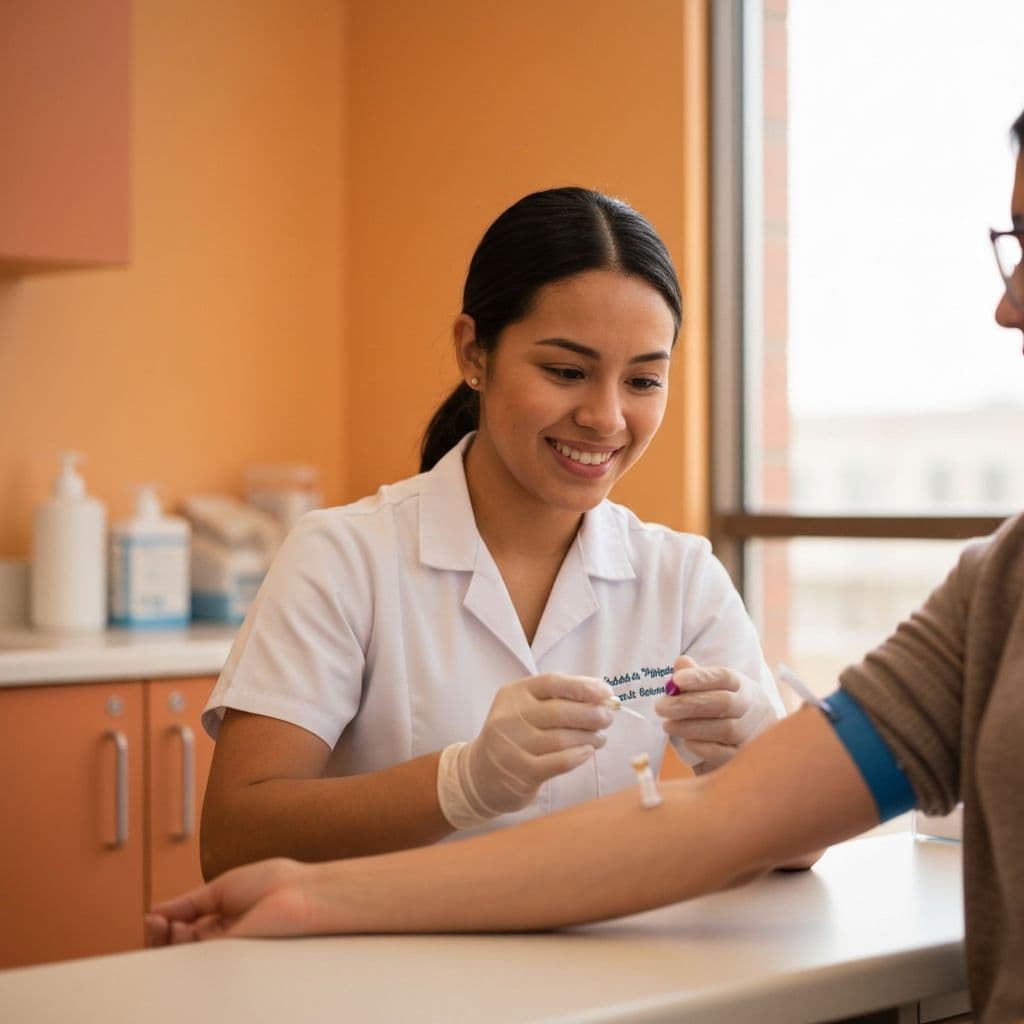 Get your blood taken / test done